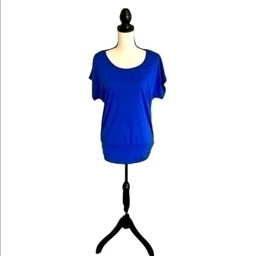 Maurices Lace Back Blue Top Size M